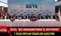 Başbakan Üstel UBP-DP-YDP hükümetinin icraatlarını açıklıyor