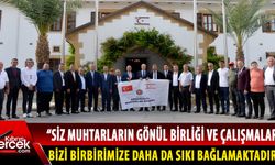 Cumhurbaşkanı Ersin Tatar, Antalya’dan gelen muhtarları ağırladı