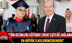 Cumhurbaşkanı Tatar, Lefkoşa Özel Eğitim ve İş Eğitim Okulu mezuniyet törenine katıldı