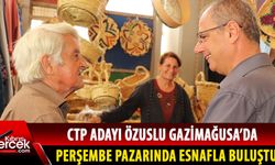 CTP Milletvekili adayı Sami Özuslu, ziyaretlerine Gazimağusa'da devam ediyor