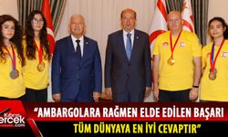 Cumhurbaşkan Tatar, Dünya BUDO Şampiyonası şampiyonlarını kabul etti