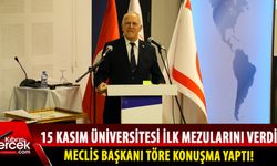 Töre, 15 Kasım Kıbrıs Üniversitesi'nin mezuniyet törenine katıldı