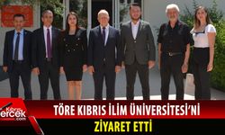 Başkan Töre’ye ziyaretinde Özel Kalem Müdürü İrem Uygun da eşlik etti