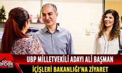 UBP Milletvekili adayı Ali Başman, İçişleri Bakanlığı ziyaret etti