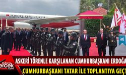 Türkiye Cumhuriyeti Cumhurbaşkanı Erdoğan, KKTC’ye geldi