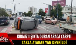 Lefkoşa Dr. Burhan Nalbantoğlu Hastanesi önünde feci kaza!
