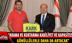 Cumhurbaşkanı Tatar, Kıbrıs Arama Kurtarma Derneği yöneticilerini kabul etti