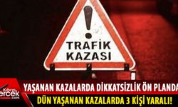 İnönü ve Yenierenköy'de trafik kazaları!