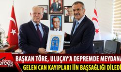 Cumhuriyet Meclisi Başkanı Zorlu Töre, Gazimağusa Belediye Başkanı Süleyman Uluçay’ı ziyaret etti