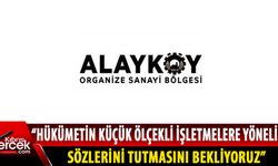 Alayköy Organize Sanayi Bölgesi İş İnsanları Derneği, küçük ve orta ölçekli esnafın sorunlarını dile getirdi