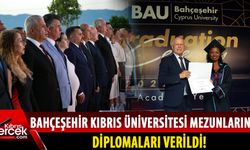 Bahçeşehir Kıbrıs Üniversitesi mezuniyet töreni yapıldı!