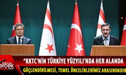 Türkiye Cumhurbaşkanı Yardımcısı Yılmaz, Başbakan Üstel ile ortak basın toplantısı düzenledi
