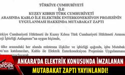 Elektrik konusunda imzalanan mutabakat zaptı, Resmi Gazete’de yayımlandı.