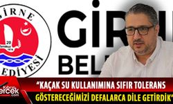 Girne Belediye Başkanı Şenkul kaçak su kullanan abonelere 27 bin TL ceza kesildiğini açıkladı