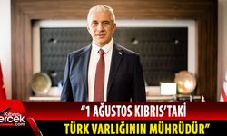 Bakan Taçoy, 1 Ağustos nedeniyle mesaj yayımladı
