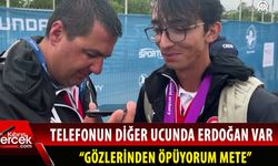 Cumhurbaşkanı Erdoğan'dan Mete Gazoz'a tebrik telefonu