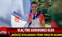 Kıbrıslı Türk yüzücü Doğukan Ulaç, İstanbul'da bir kez daha birinci oldu!