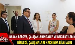 Maliye Bakanı Berova'dan personellerine ziyaret!