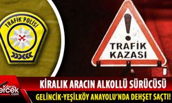 Gelincik-Yeşilköy Anayolu'nda yine alkol yine kaza: 1 yaralı!