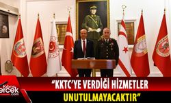 Cumhurbaşkanı Tatar'dan KTBK Komutanı Öztürk’e teşekkür ziyareti
