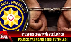 22 yaşındaki genç uyuşturucu madde ile yakalandı!