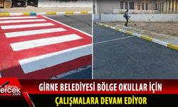 Girne’de okul yollarındaki yaya geçitleri yeniden boyanıyor