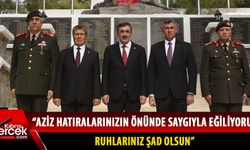 TC Cumhurbaşkanı Yardımcısı Cevdet Yılmaz, Boğaz Şehitliği’ni ziyaret etti