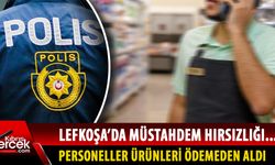 Lefkoşa'da market çalışanları, çalıştıkları marketten çaldı!