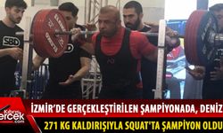 Milli Takımı sporcusu Mehmetali Deniz’den Powerlifting Türkiye rekoru…