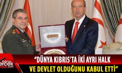 Cumhurbaşkanı Tatar, TC Kara Kuvvetleri Komutanı Bayraktaroğlu’nu kabul etti