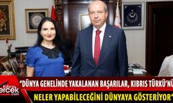 Cumhurbaşkanı Tatar, Prof. Dr. Özlem Şenvar'ı kabul etti