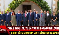 Cumhurbaşkanı Tatar, Türk-Yunan Formunu kabul etti