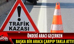 Değirmenlik-Girne dağ yolunda kaza, 1'i çocuk 3 yaralı!