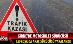Lefkoşa ve Girne'de dikkatsizlik kazalara sebep oldu!