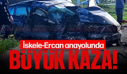 İskele–Ercan Ana Yolunda Feci Kaza: Ağır Yaralılar Var