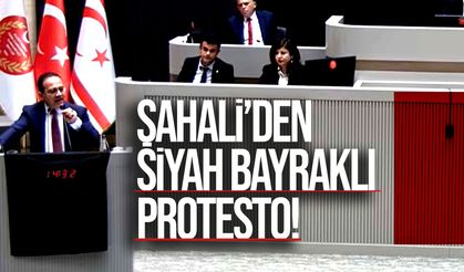 Meclis’te Fiber Optik Gerginliği: Şahali Kürsüye Siyah Bayrak Astı