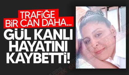 Trafiğe bir can daha: Gül kanlı hayatını kaybetti...