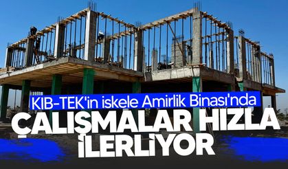 KIB-TEK'in İskele Amirlik Binası'nda çalışmalar planlananın önünde ilerliyor