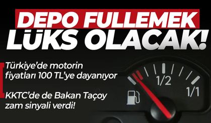Türkiye’de motorin 100 TL’yi aşıyor: KKTC’de de Bakan Taçoy zam sinyali vermişti