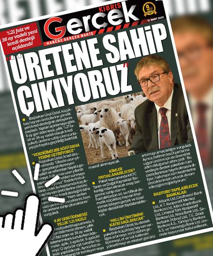 12 MART 2025 KIBRIS GERÇEK MANŞET
