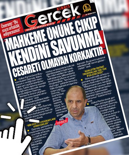 26 NİSAN 2025 KIBRIS GERÇEK MANŞET
