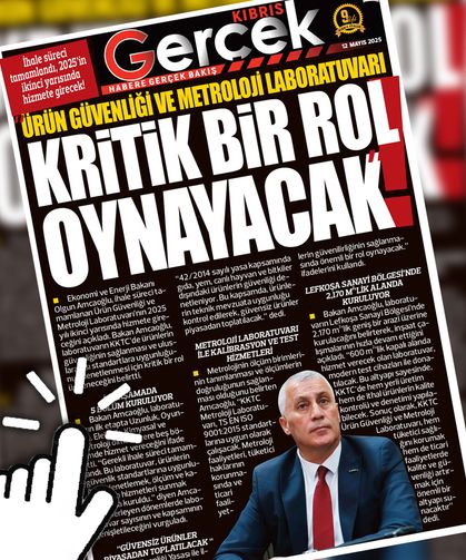 12 MAYIS 2025 KIBRIS GERÇEK MANŞET