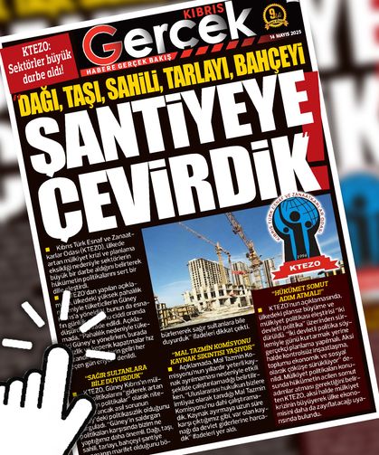 14 MAYIS 2025 KIBRIS GERÇEK MANŞET