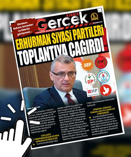 18 KASIM 2025 KIBRIS GERÇEK MANŞET