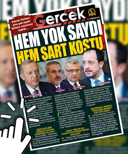 4 ARALIK 2025 KIBRIS GERÇEK MANŞET