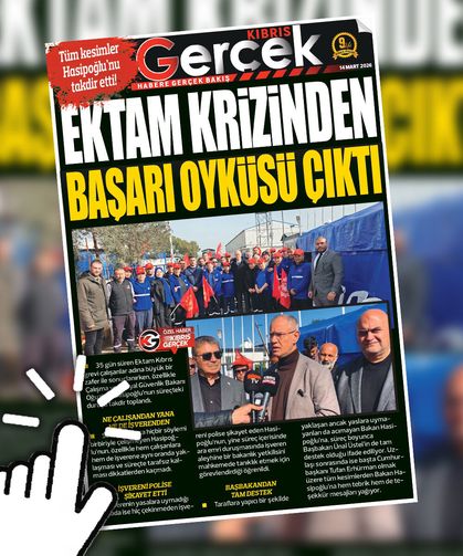 14 MART 2026 KIBRIS GERÇEK MANŞET