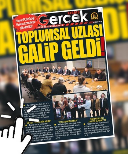 21 NİSAN 2026 KIBRIS GERÇEK MANŞET