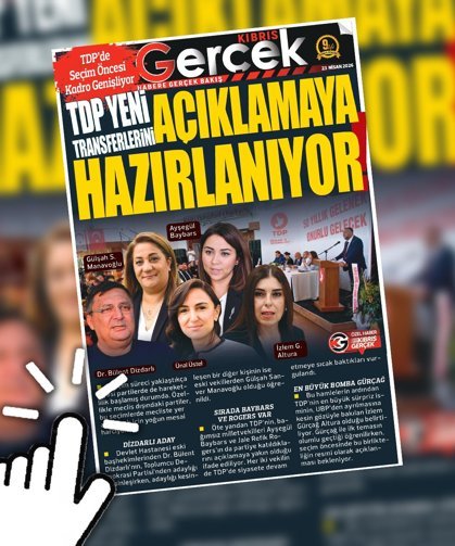 23 NİSAN 2026 KIBRIS GERÇEK MANŞET