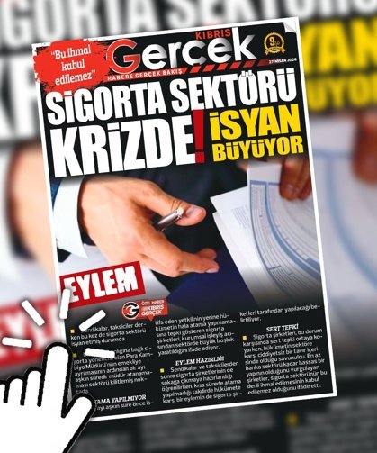 27 NİSAN 2026 KIBRIS GERÇEK MANŞET