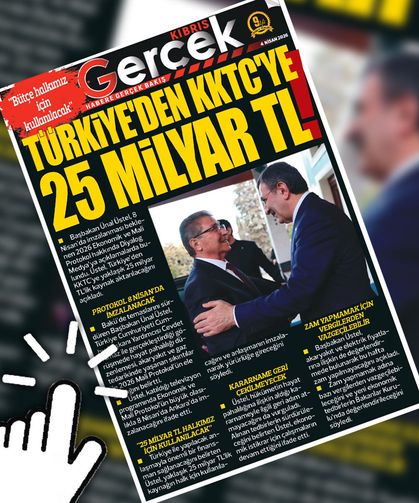 4 NİSAN 2026 KIBRIS GERÇEK MANŞET